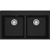 FRANKE Lavello incasso MRG 620-39-39 FTL fragranite nero 2 vasche Centro Franke