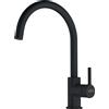 FRANKE Miscelatore monocomando girevole Black Matt Lina Franke