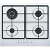 FRANKE Piano cottura incasso FHSM 604 3G DC XS E inox 4 fuochi Franke