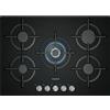 SIEMENS Piano cottura a gas in vetro temperato nero 5 fuochi IQ500 75 cm Siemens