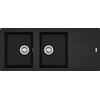 FRANKE Lavello reversibile BFG 621 fragranite black matt 2 vasche Boston Franke