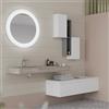 SAVINIDUE Lavabo sospeso con vasca a sinistra HPL Idea Savinidue