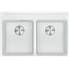 FRANKE Lavello incasso MRG 620-35-35 TL fragranite bianco 2 vasche Maris Franke