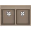 FRANKE Lavello incasso MRG 620-35-35 TL fragranite oyster 2 vasche Maris Franke