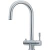 FRANKE Miscelatore bicomando tripla via girevole inox Eos Clear Franke