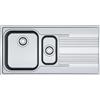 FRANKE Lavello incasso SRX 651 inox 2 vasche gocciolatoio destra Smart Franke
