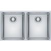 FRANKE Lavello semifilo MRX 220-34-34 inox 2 vasche Maris Franke