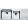 FRANKE Lavello incasso GAX 621 inox 2 vasche gocciolatoio destra Galassia Franke