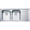FRANKE Lavello NEX 621 inox 2 vasche gocciolatoio destra Neptune Franke