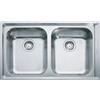 FRANKE Lavello semifilo NEX 220 inox 2 vasche Neptune Franke