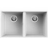 ELLECI Lavello sottotop due vasche 76 cm Quadra 350 Elleci