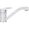 FRANKE Miscelatore monocomando canna girevole bianco Novara Plus Franke