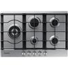 Samsung Piano cottura a gas in acciaio inox 5 fuochi 75cm NA75J3030AS Samsung
