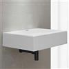 Lullaby Top lavabo sospeso in mineralmarmo finitura liscia bianco Giada Morini