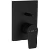 Vitra Miscelatore doccia ad incasso con deviatore nero opaco Flow Square Vitra