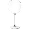 Bicchieri ballon plastica tritan, cl. 65, vino, trasparente