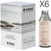 ASKO Detergente Colorati 6 flaconi Detergente lavatrice per capi colorati, confezione da 6 flaconi da 1 litro ciascuno, 99% ingredienti naturali, senza coloranti, parabeni e derivati animali, Bottiglia 100% plastica riciclata