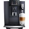JURA E8 Cosmic Black Macchina da caffè espresso COMPLETAMENTE AUTOMATICA (dai chicchi al caffè), colore COSMIC BLACK, 2 tazze, bevande con latte, 27 tipi di bevande, FACILISSIMA DA USARE E DA PULIRE