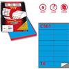 MARKIN Etichetta adesiva C/501 blu 100fg A4 105x36mm (16et/fg) Markin