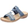 Rieker Morelia Womens Sequin Sandals 40 EU Ghiaccio