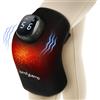 Comfytemp Massaggiatore senza fili con batteria da 15 Wh, cuscino riscaldante 3D con USB 9 livelli di calore, 5 modalità di vibrazione 15 minuti, spegnimento automatico, ginocchiera controllo tramite