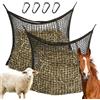 GOUYENG Rete da Fieno per Cavalli,2 Pezzi Rete per Fieno 80x90 cm,Slow Feeder per Mangiatoia Cavallo,capacità Circa 8 kg di Fienos,Retes da Fienos Stabile per Cavalli,per Capre,Pecore,Cavallis