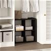 Furinno Cubic Scaffale Organizzatore Multiuso Aperto per Abbigliamento e Armadio, 4 Cubi, Rovere Scuro