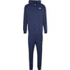NIKE M NK CLUB FLC GX HD TRK SUIT BLU/BIANCO