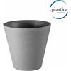 Vaso da tavolo da interno esterno Hoop Ø30 H28 in materiale riciclato con riserva d'acqua - Teraplast, FOG