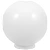 Balacoo Globo di Ricambio per Lampione 20 cm - Paralume a Sfera in Acrilico Bianco Infrangibile - Sfera Luminosa Impermeabile per Lampada da Esterno, Giardino, Cancello e Cortile