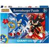 Ravensburger Puzzle Sonic, Puzzle 24 pezzi giant,Ravensburger,Eta3+