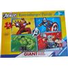 Ravensburger Puzzle Avengers, Giabt Floor Puzzle 24 pezz,Ravensburger,Eta 3+