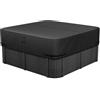 VEVOR Copertura per Vasca Idromassaggio da Esterno 2285x2285x508 mm, Protezione Impermeabile, Copertura per Vasca da Bagno da Esterno Tessuto Oxford 600D, Quadrato, Nero