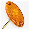 Wowsofty 12V LED Luce di posizione laterale ambra per rimorchio, camion, camper, utilità, luce di sagoma a LED con terminali a forcella, alta visibilità notturna, impermeabile, resistente, facile da