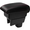 YJYWZH Bracciolo per Suzuki Swift 2005-2026 con USB e USB-C | 2 Porte USB e 1 USB-C, Doppio vano portaoggetti, Bracciolo centrale scorrevole, Pelle PU, Base specifica per veicolo