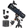Celestron 31051 AstroMaster 130EQ Telescopio riflettore newtoniano a motore blu scuro