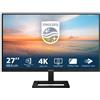 Philips Monitor 27" ( IPS 3840x2160 UHD 4K 60Hz ) 1000 SERIES Black 27E1N1900AE