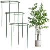 Wanmu 3 pali di supporto per piante semicircolari, impilabili a 3 livelli, supporto per fiori da giardino, gabbia per piante da interno per pomodori, monstera, peonia, ortensia, piante rampicanti