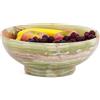 MARBLE RANGE Ciotola di frutta in marmo per bancone della cucina, in onice verde, 25,4 cm, piatto di frutta fatto a mano, ideale per decorare la casa, tavolo d'ingresso, ciotole decorative moderne