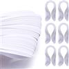 Craftdady - 1200 strisce di carta per quilling, 390x3mm, colore bianco, per fai da te, artigianato fatto a mano, carta per la decorazione delle pareti
