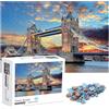 Ledeak Puzzle 1000 Pezzi, Puzzle Classici Paesaggi per Adulti e Bambini da 12 Anni, 70x50 cm Puzzle Adult, Impossible Puzzle, Giochi Rilassamento e Intelligence (Tower Bridge)