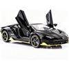 TGRCM-CZ Compatibile per Lamborghini LP770 modello 1:32 auto giocattolo con suono e luce per bambini ragazzo ragazza, corpo in metallo, porta aperta, nero