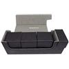 docsmagic.de Premium Magnetic Tray Long Box Black Medium + 3 Flip Boxes - Nero