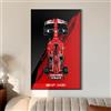 cooldac Display Wallboard per Lego Technic Ferrari SF-24, supporto da parete per kit auto 42207 (auto non inclusa), montaggio semplice, decorazione creativa per la casa
