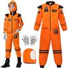 BNLIK Costume Astronauta per Bambini: Completo Astronauta con Casco Guanti e Accessori - Ideale Costume per Halloween Carnevale Fasching(130 (8-10 anni)
