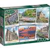 Falcon Jumbo, Falcon de luxe - Greetings from Scotland, puzzle per adulti, 1000 pezzi