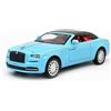 imtfzct 1/32 Rolls-Royce Dawn modellino auto in lega giocattolo auto con suoni e funzioni luminose, pezzo da collezione Pull Back giocattolo auto regalo per bambini blu