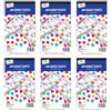 Sixstore Set di biglietti per il bingo, 6 libretti da 600 biglietti ciascuno, per un totale di 3600 per le serate di gioco, colori assortiti.