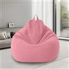 bechoanigel Poltrona Sacco XL, Bean Bag Con Manico, Pouf Sacco Adultes, Solo Rivestimento (Senza Imbottitura) Per Poltrona Pouf, 100 x 120 cm (Rosa)