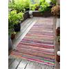 Second Nature Online Second Nature Splendido tappeto multicolore in stile shabby chic, tappeto chindi, di stracci, equo e solidale, Cotone, Multi Colours, 75cm x 240cm